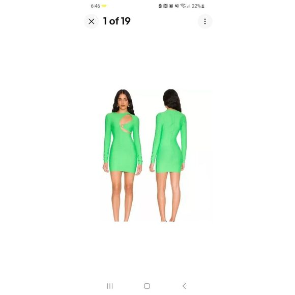 superdown Dresses & Skirts - Superdown Sasha Cutout‎ Bandage Mini Dress Bright Green Size Small NWT